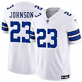 Men & Women & Youth Dallas Cowboys #23 Buddy Johnson White 2025 F.U.S.E. Vapor Untouchable Limited Stitched Jersey,baseball caps,new era cap wholesale,wholesale hats